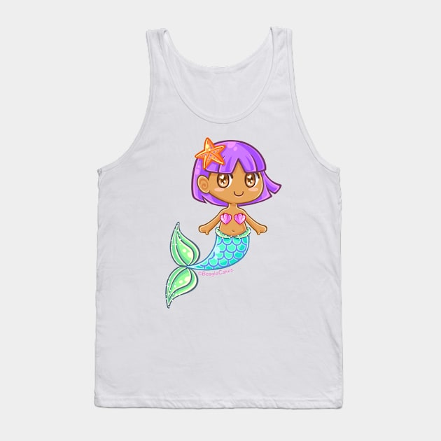 Mermaid Princess - Purple Tank Top by magsterarts